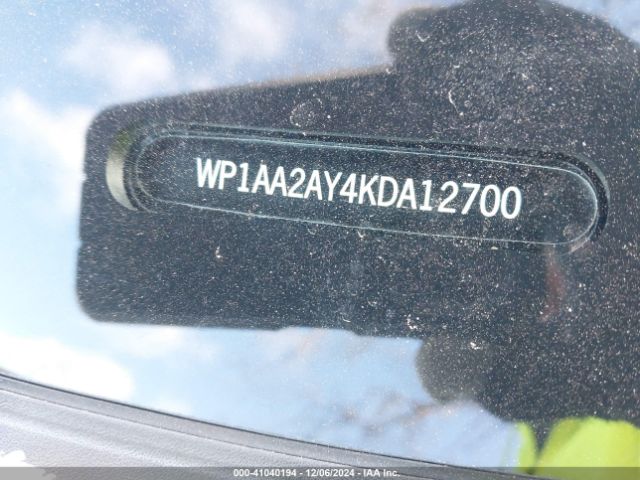 WP1AA2AY4KDA12700 Porsche Cayenne
