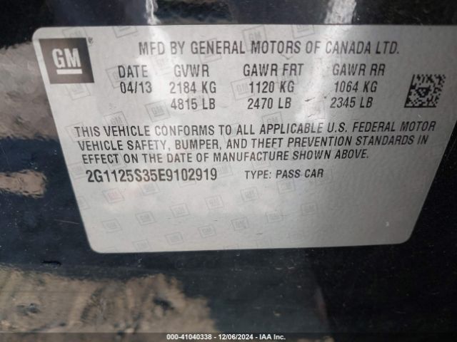 2G1125S35E9102919 Chevrolet Impala 2lt