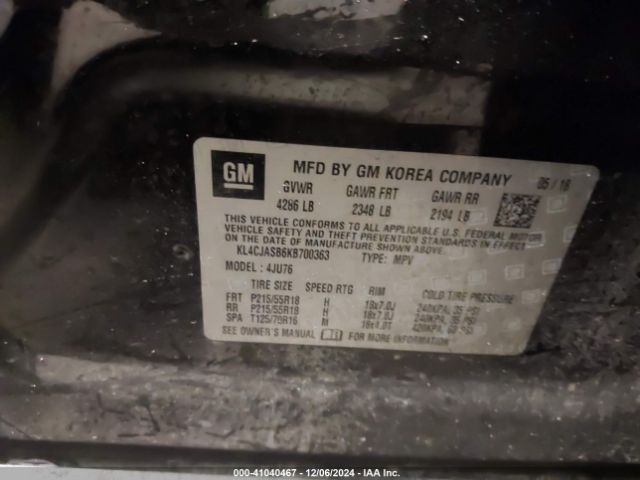 KL4CJASB6KB700363 Buick Encore Fwd Preferred