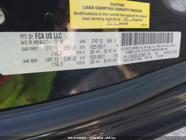 2C4RDGBG7JR198873 Dodge Grand Caravan Se Plus