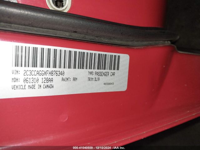 2015 CHRYSLER 300 2C3CCAGGXFH876340 Photo 8
