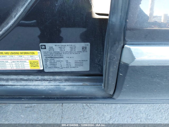 5GAKRBKD2HJ229880 Buick Enclave Leather
