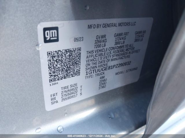 1GTUUGE81PZ290932 GMC SIERRA 1500