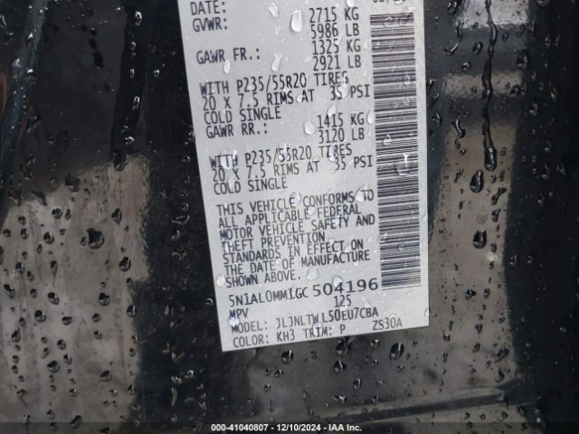 5N1AL0MM1GC504196 Infiniti QX60