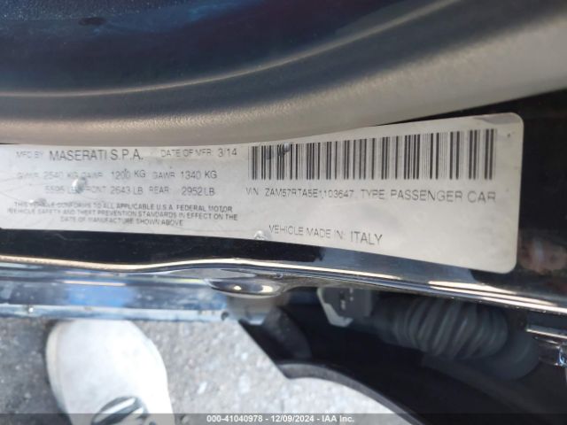 ZAM57RTA5E1103647 Maserati Ghibli S Q4