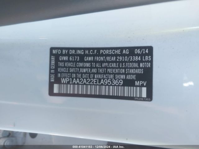 WP1AA2A22ELA95369 Porsche Cayenne Platinum Edition