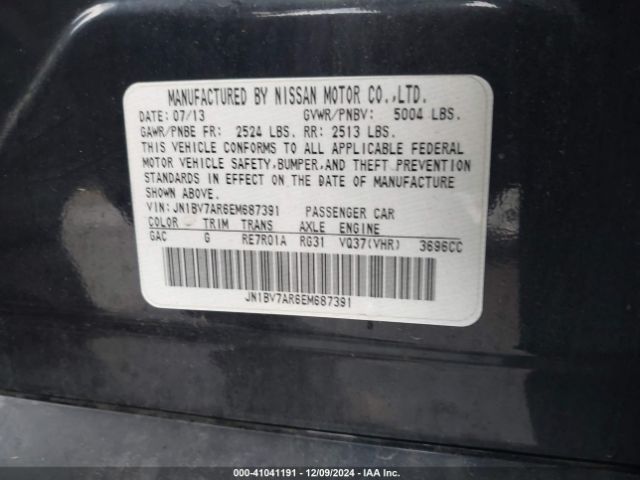 JN1BV7AR6EM687391 Infiniti Q50 Premium