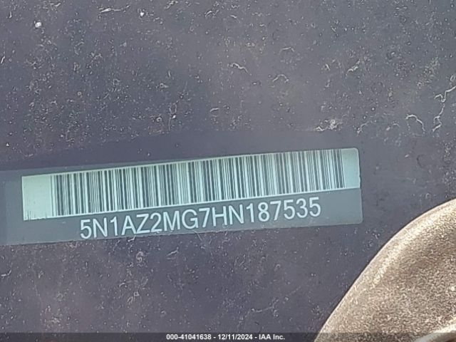 5N1AZ2MG7HN187535 Nissan MURANO S