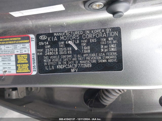 KIA Sportage Ex 2015 KNDPC3AC3F7711689 Image 9
