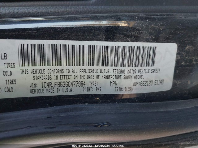 1C4RJFBG3GC477984 Jeep Grand Cherokee Limited