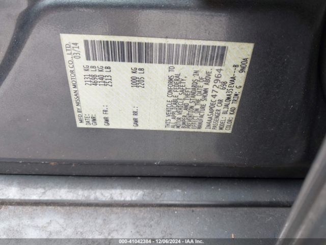 1N4AA5AP0EC472964 Nissan Maxima 3.5 S