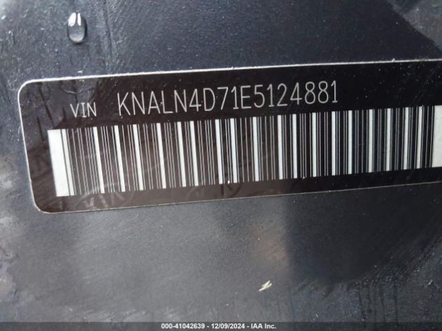 KNALN4D71E5124881 KIA Cadenza Premium