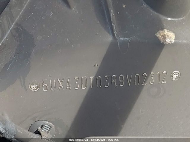 5UX43DT03R9V02312 BMW X4