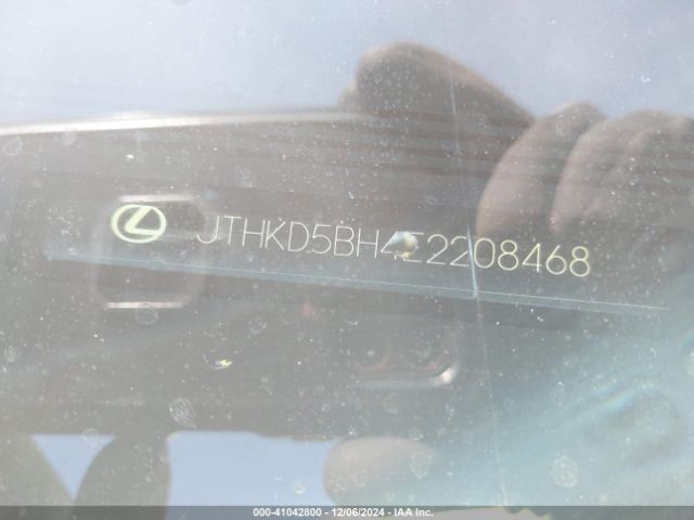 JTHKD5BH4E2208468 Lexus CT 200H