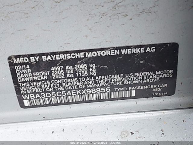 WBA3D5C54EKX98856 BMW 328d Xdrive