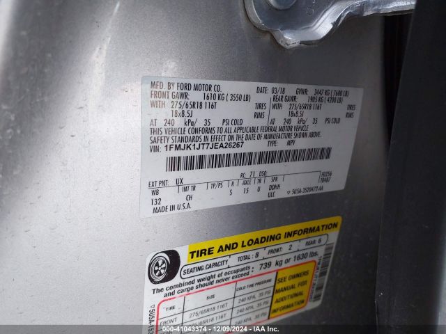 1FMJK1JT7JEA26267 Ford Expedition Max Xlt