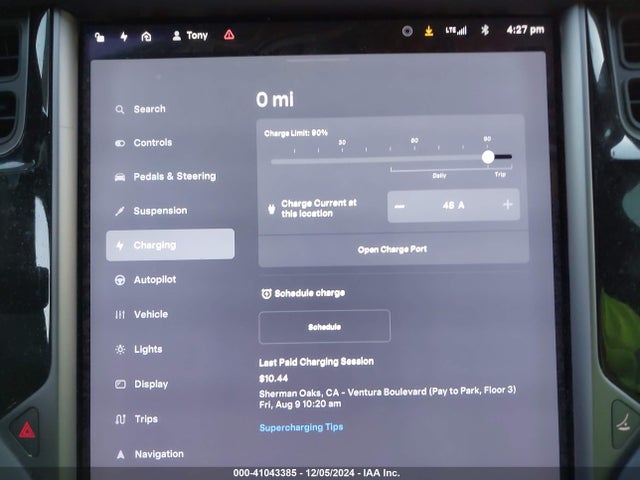 Tesla Model S 100d/75d/p100d 2018 5YJSA1E27JF272456 Image 17