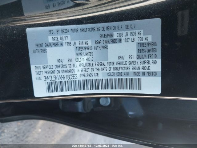 3MYDLBYVXHY180353 Toyota YARIS IA
