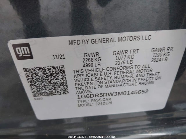 2021 CADILLAC CT5 1G6DR5RW3M0145652 Photo 8