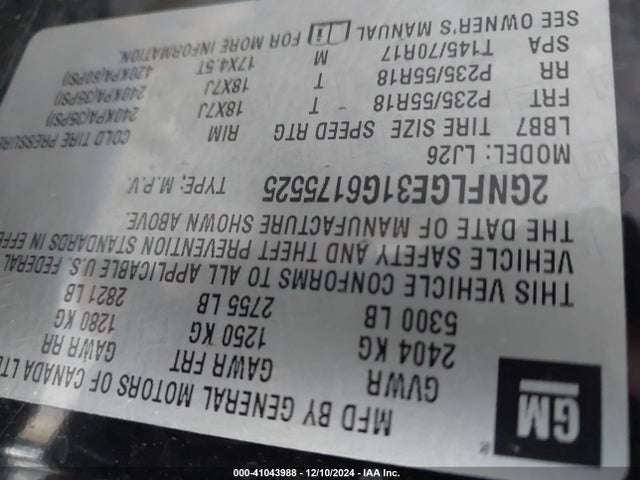 Chevrolet Equinox Ltz 2016 2GNFLGE31G6175525 Image 9