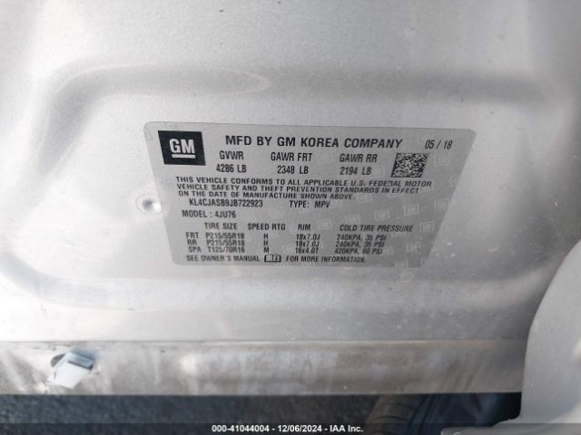 KL4CJASB9JB722923 Buick Encore Preferred