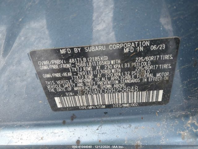 JF2GUADC6RH258648 Subaru Crosstrek Premium