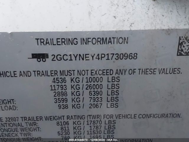2GC1YNEY4P1730968 Chevrolet Silverado 2500hd 4wd  Standard Bed Lt