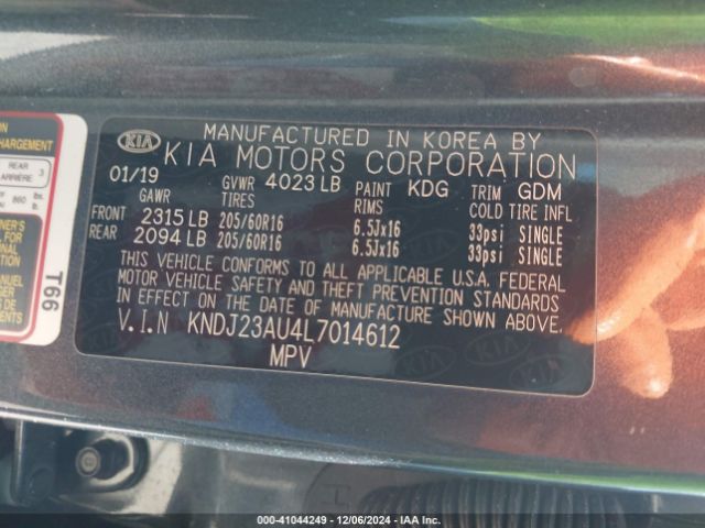 KNDJ23AU4L7014612 KIA SOUL LX