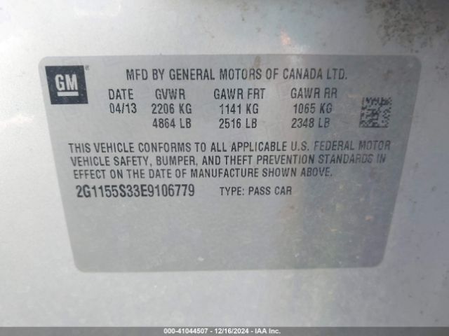 2G1155S33E9106779 Chevrolet IMPALA 2LZ