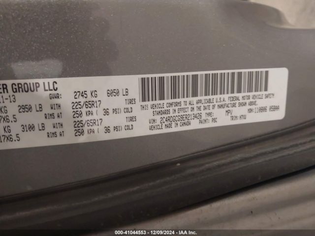 2C4RDGCG9ER213426 Dodge Grand Caravan Sxt
