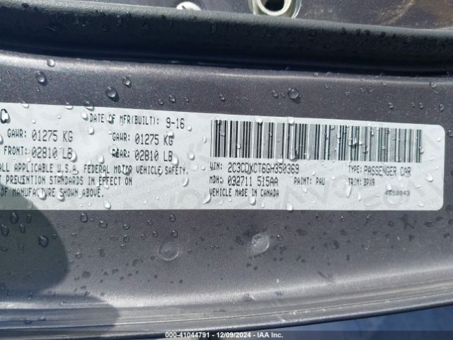 2C3CDXCT6GH350369 Dodge CHARGER R/T