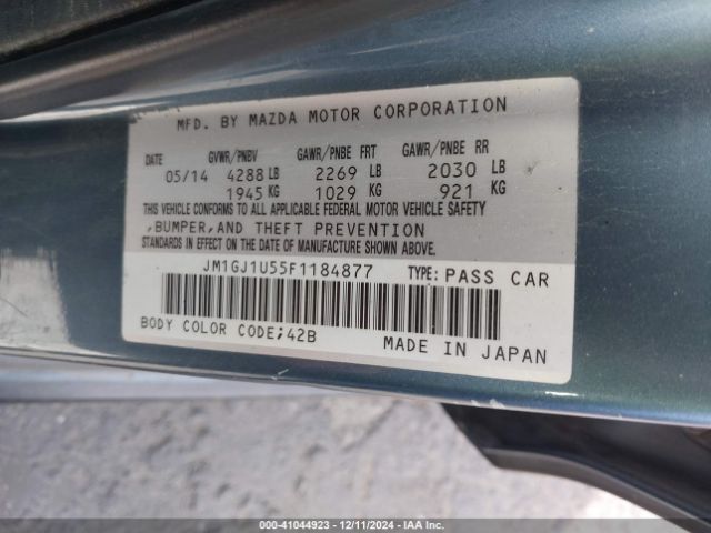 JM1GJ1U55F1184877 Mazda Mazda6 I Sport