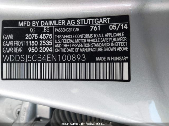 2014 MERCEDES-BENZ CLA 45 AMG WDDSJ5CB4EN100893 Photo 8