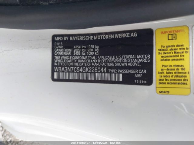 WBA3N7C54GK228044 BMW 428i