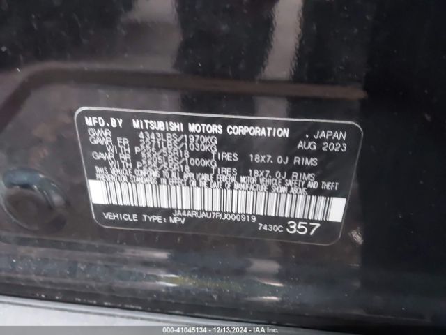 JA4ARUAU7RU000919 Mitsubishi Outlander Sport 2.0 Es