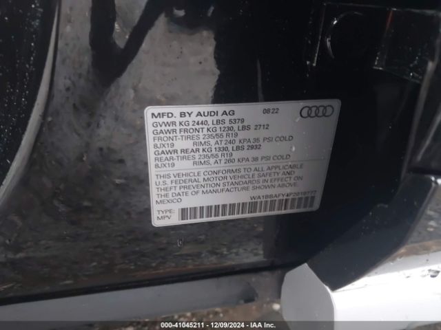 WA1BBAFY4P2019777 Audi Q5 Premium Plus 40 Tfsi Quattro S Tronic