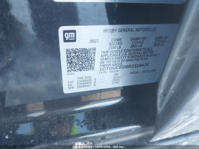 1GTUUCED6RZ118470 GMC Sierra 1500 4wd  Short Box Elevation With 3sb