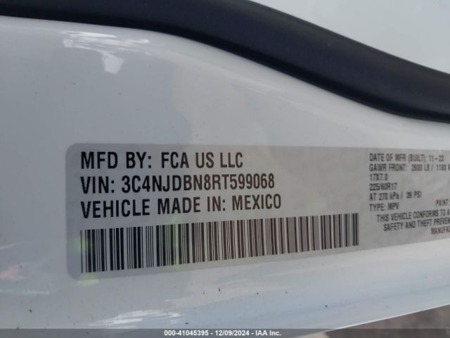 3C4NJDBN8RT599068 Jeep Compass Latitude 4x4