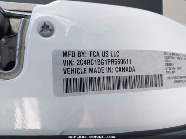 2C4RC1BG1PR560611 Chrysler Pacifica Touring L
