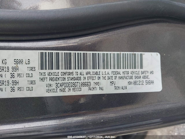 3C4PDDEG9GT108663 Dodge Journey R/t