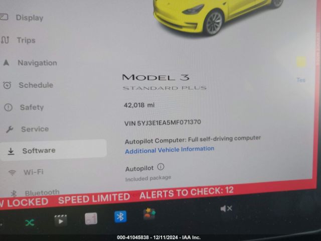 5YJ3E1EA5MF071370 Tesla Model 3 Standard Range Plus Rear-wheel Drive