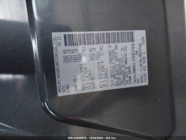 5N1AL0MM8EC508596 Infiniti QX60