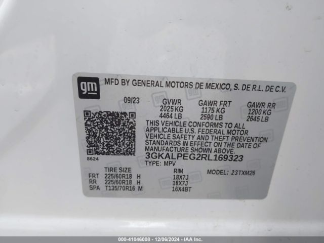 3GKALPEG2RL169323 GMC Terrain Fwd Slt