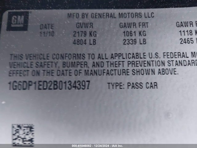 2011 CADILLAC CTS 1G6DP1ED2B0134397 Photo 8