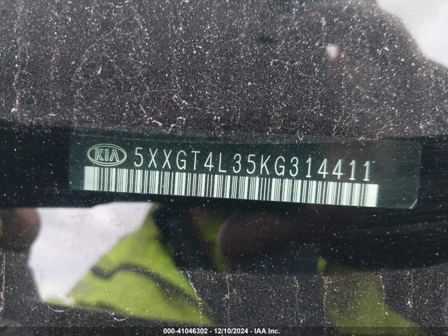 KIA Optima Lx 2019 5XXGT4L35KG314411 Image 9