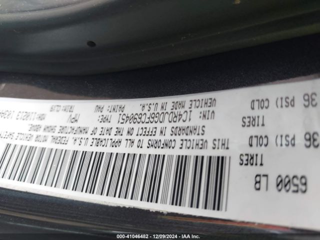 1C4RDJDG6FC690451 Dodge DURANGO LIMITED