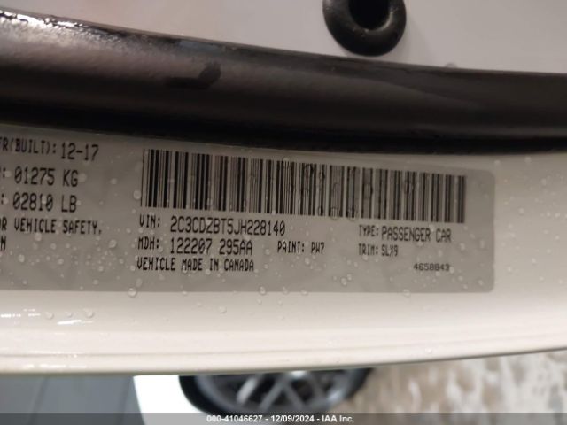 2C3CDZBT5JH228140 Dodge Challenger R/t Plus Shaker