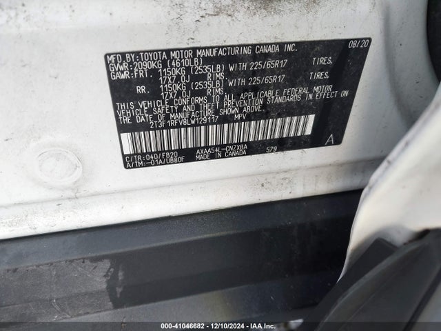 Toyota RAV4 LE 2020 2T3F1RFV8LW129117 Image 9