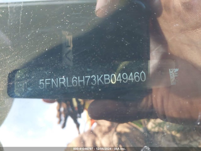 Honda Odyssey Ex-l 2019 5FNRL6H73KB049460 Image 9
