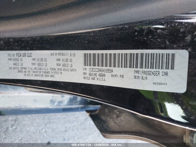 Chrysler 200 C Platinum 2016 1C3CCCCB4GN189594 Image 9